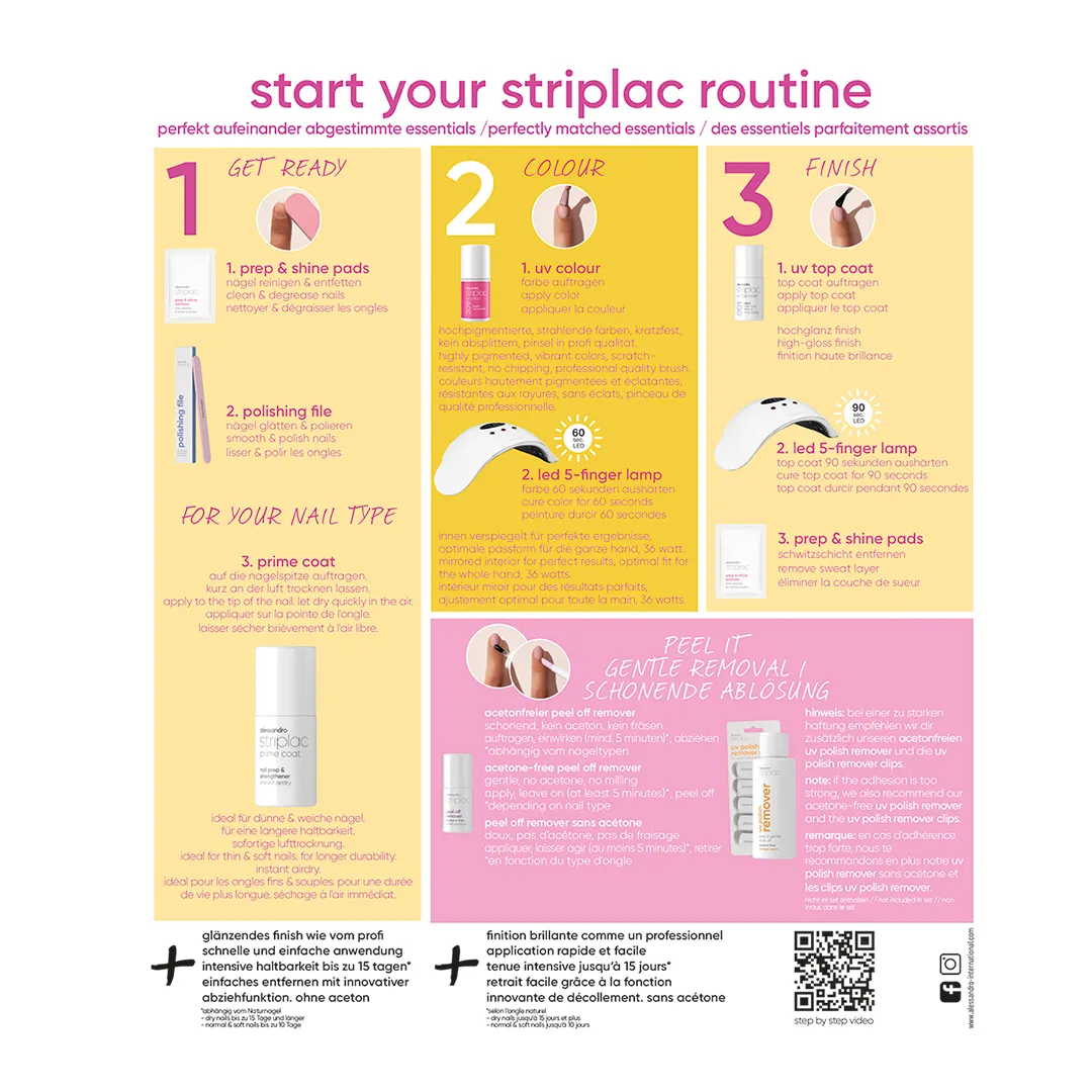 Striplac UV „Normal & Soft Nails“ manikiūro rinkinys