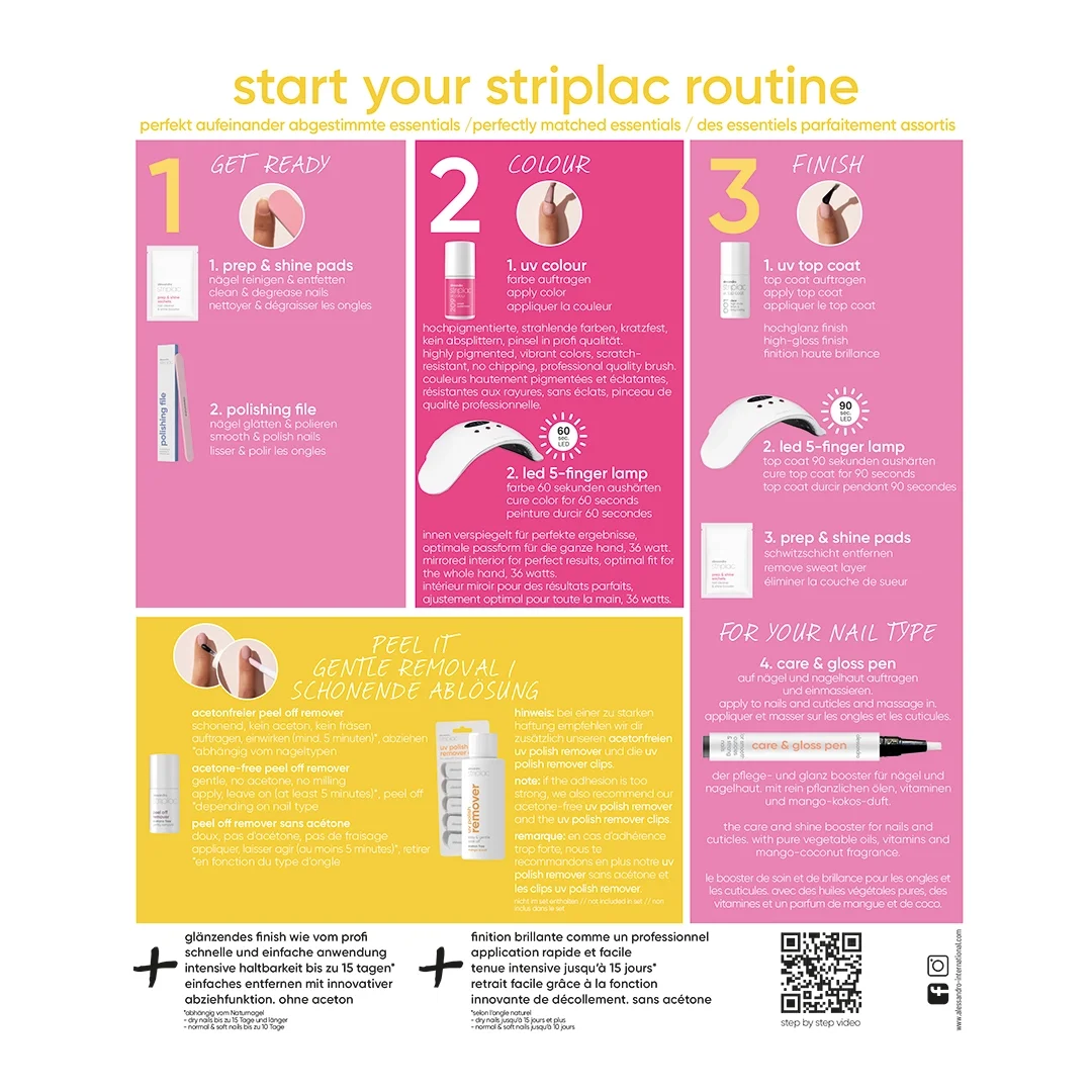 Striplac UV Starter Set „Dry Nails“ manikiūro rinkinys
