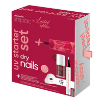 STRIPLAC UV STARTER SET DRY NAILS riboto leidimo rinkinys