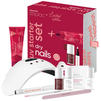 STRIPLAC UV STARTER SET DRY NAILS riboto leidimo rinkinys
