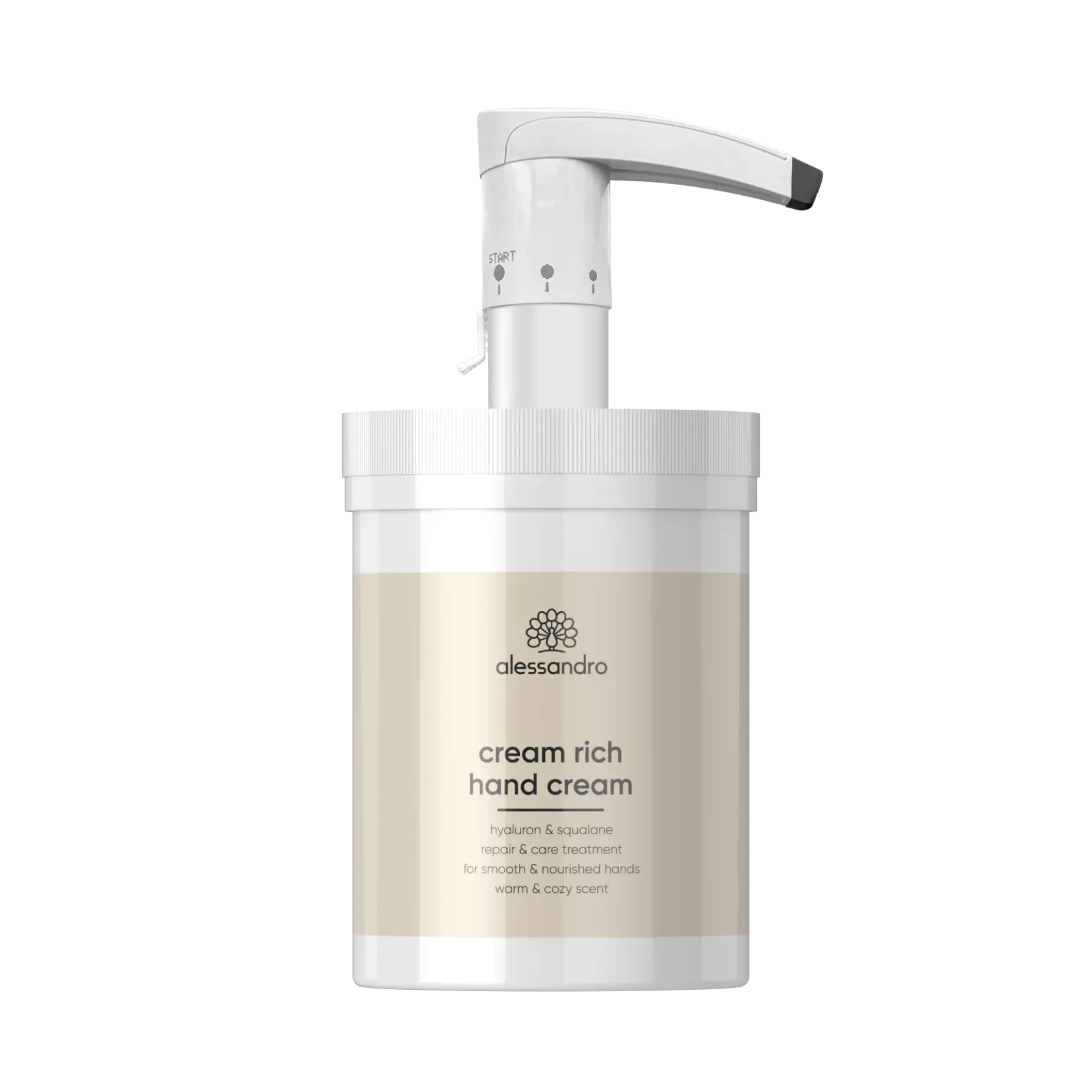 CREAM RICH Intensyviai drėkinamasis rankų kremas su hialurono rūgštimi 300ml