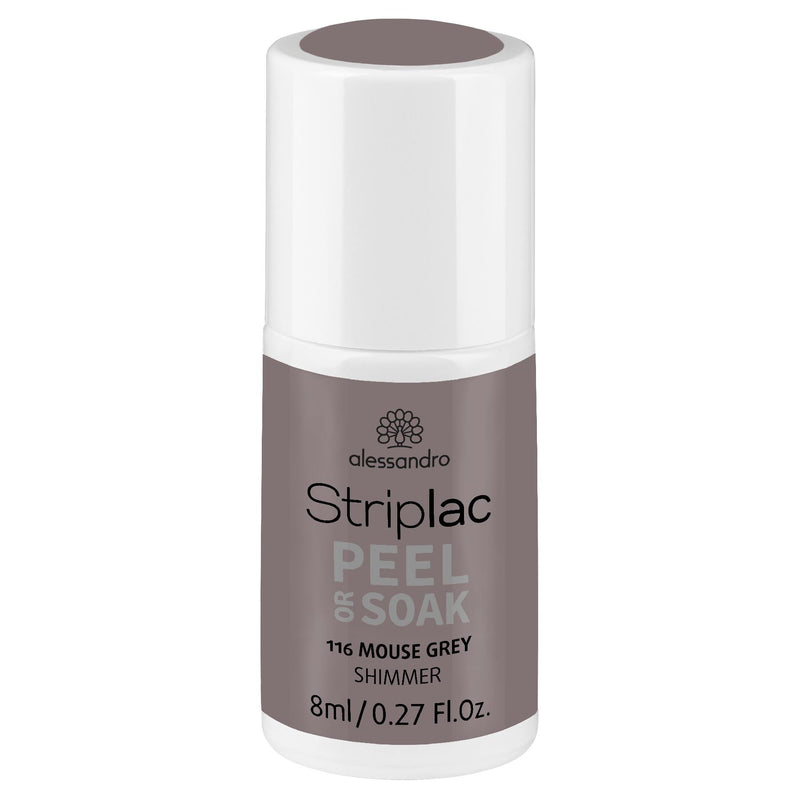 STRIPLAC PEEL OR SOAK nagų lakas MOUSE GREY